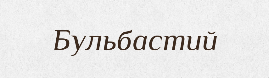 Бульбастий — Великий тлумачний словник сучасної української мови