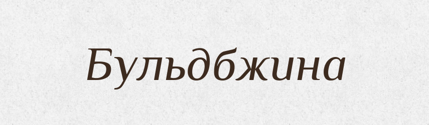 Бульдбжина — Великий тлумачний словник сучасної української мови