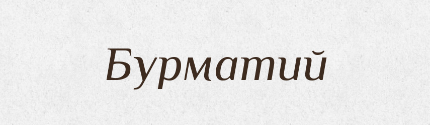 Бурматий — Великий тлумачний словник сучасної української мови