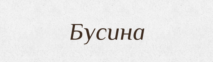 Бусина — Великий тлумачний словник сучасної української мови