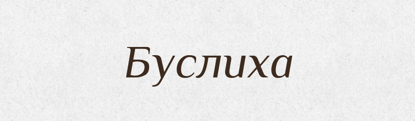 Буслиха — Великий тлумачний словник сучасної української мови