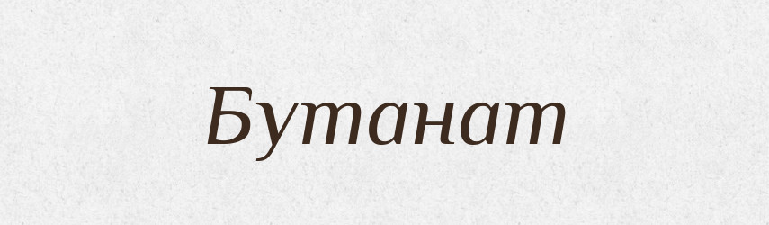 Бутанат — Великий тлумачний словник сучасної української мови