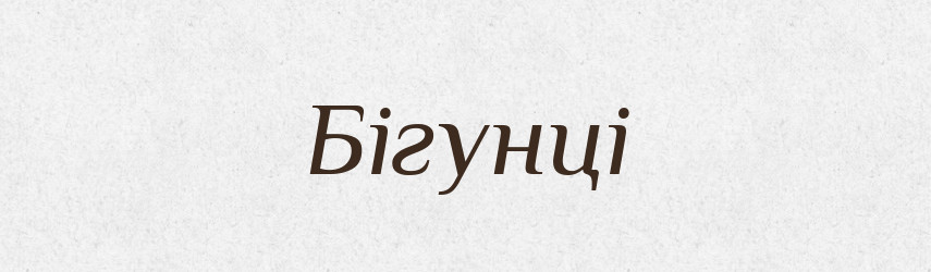 Бігунці — Великий тлумачний словник сучасної української мови