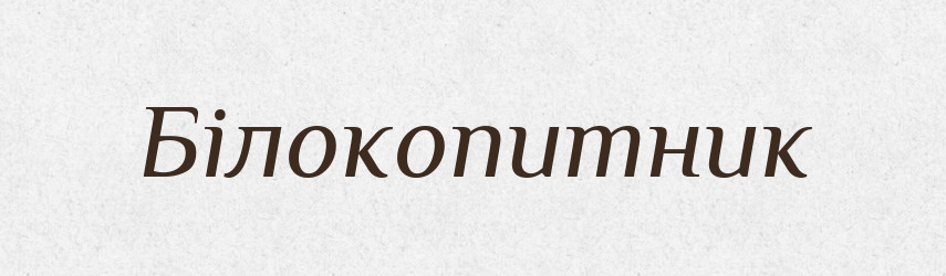 Білокопитник — Великий тлумачний словник сучасної української мови