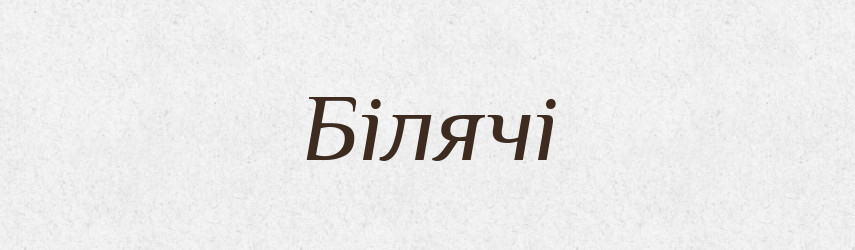 Білячі — Великий тлумачний словник сучасної української мови