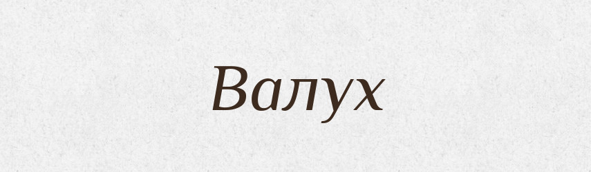 Валух — Великий тлумачний словник сучасної української мови