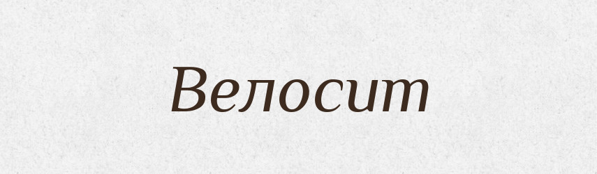 Велосит — Великий тлумачний словник сучасної української мови