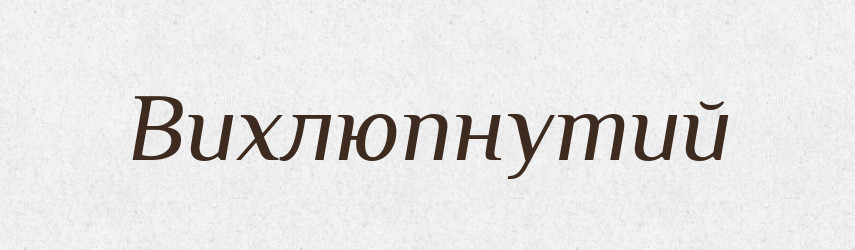 Вихлюпнутий — Великий тлумачний словник сучасної української мови