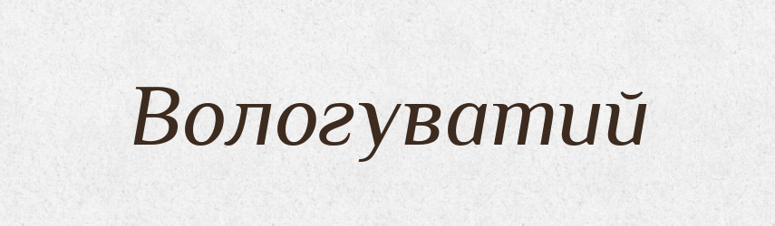 Вологуватий — Великий тлумачний словник сучасної української мови