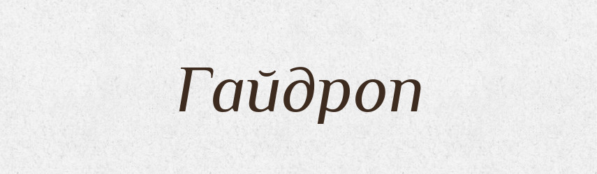 Гайдроп — Великий тлумачний словник сучасної української мови