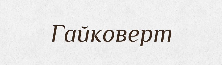 Гайковерт — Великий тлумачний словник сучасної української мови