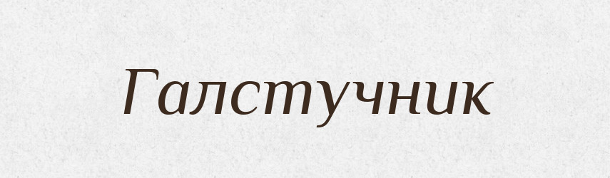 Галстучник — Великий тлумачний словник сучасної української мови