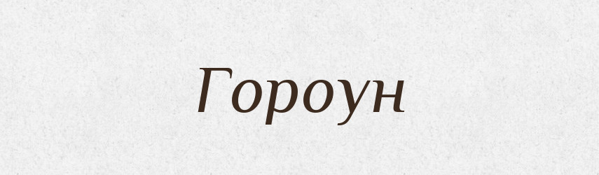 Гороун — Великий тлумачний словник сучасної української мови