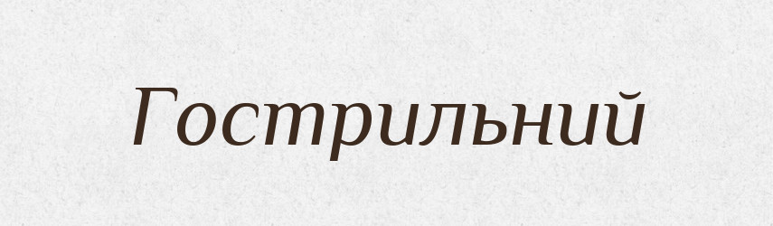 Гострильний — Великий тлумачний словник сучасної української мови