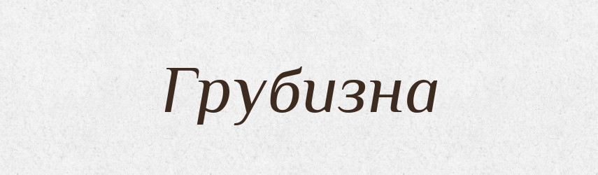 Грубизна — Великий тлумачний словник сучасної української мови