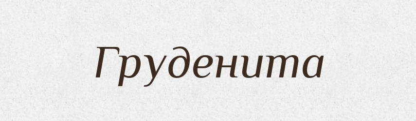 Груденита — Великий тлумачний словник сучасної української мови