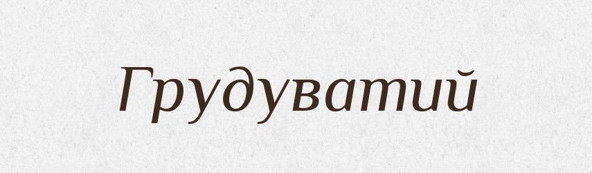 Грудуватий — Великий тлумачний словник сучасної української мови