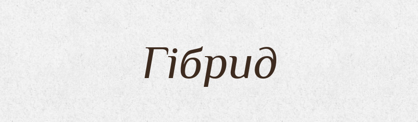 Гібрид — Великий тлумачний словник сучасної української мови