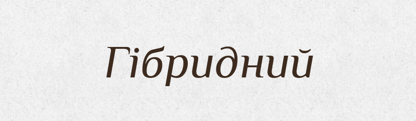 Гібридний — Великий тлумачний словник сучасної української мови