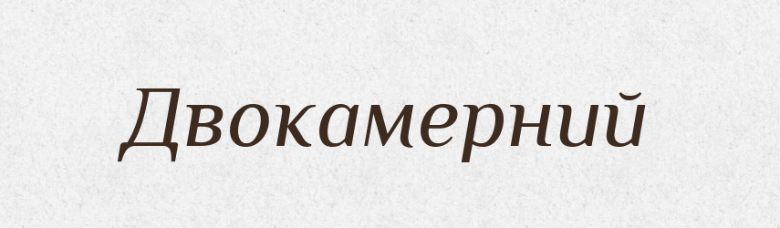 Двокамерний — Великий тлумачний словник сучасної української мови