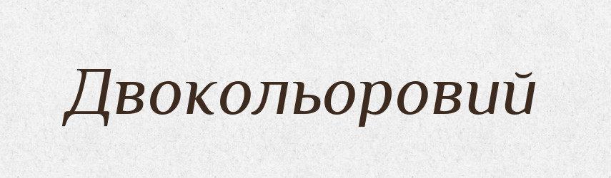 Двокольоровий — Великий тлумачний словник сучасної української мови