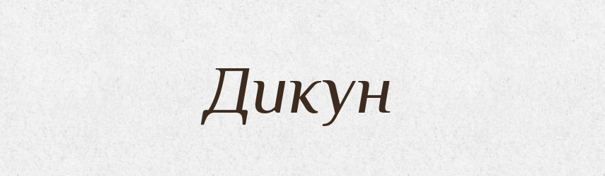 Дикун — Великий тлумачний словник сучасної української мови