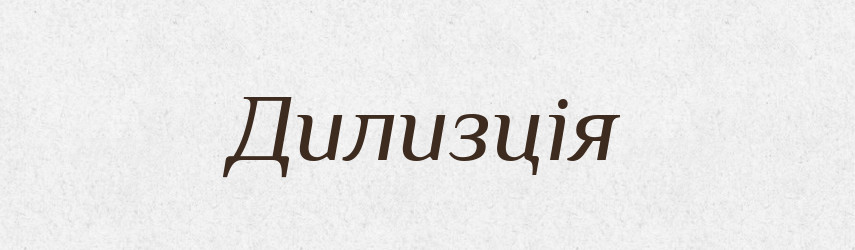 Дилизція — Великий тлумачний словник сучасної української мови