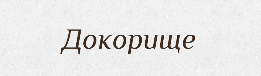 Докорище — Великий тлумачний словник сучасної української мови