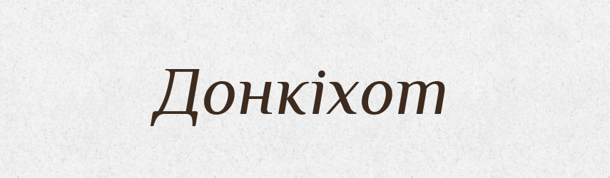 Донкіхот — Великий тлумачний словник сучасної української мови