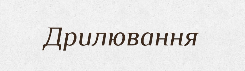Дрилювання — Великий тлумачний словник сучасної української мови