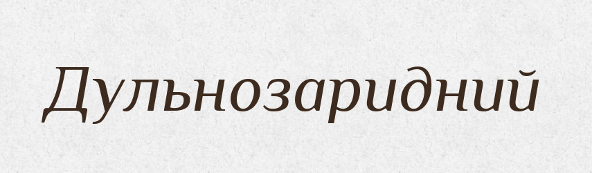 Дульнозаридний — Великий тлумачний словник сучасної української мови