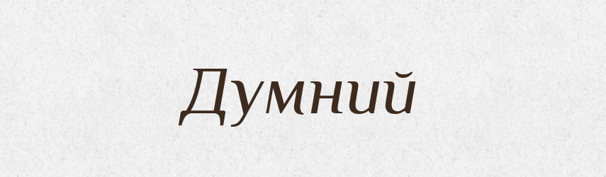 Думний — Великий тлумачний словник сучасної української мови