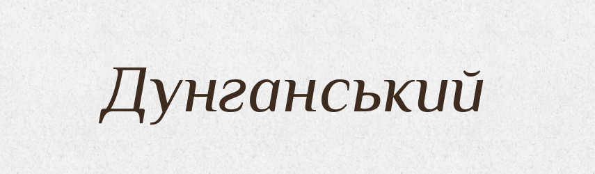 Дунганський — Великий тлумачний словник сучасної української мови