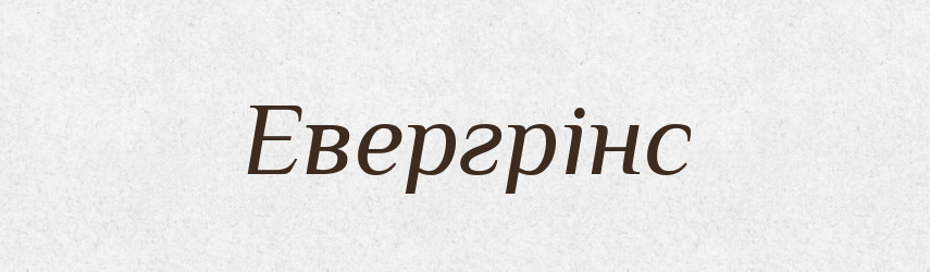 Евергрінс — Великий тлумачний словник сучасної української мови