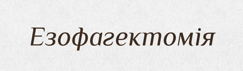 Езофагектомія — Великий тлумачний словник сучасної української мови