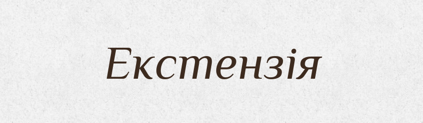 Екстензія — Великий тлумачний словник сучасної української мови