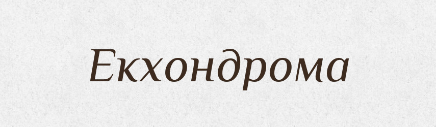 Екхондрома — Великий тлумачний словник сучасної української мови