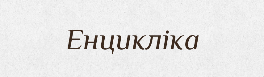 Енцикліка — Великий тлумачний словник сучасної української мови