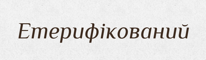 Етерифікований — Великий тлумачний словник сучасної української мови
