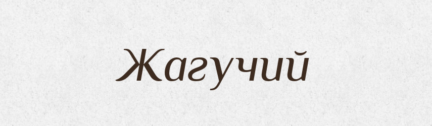 Жагучий — Великий тлумачний словник сучасної української мови