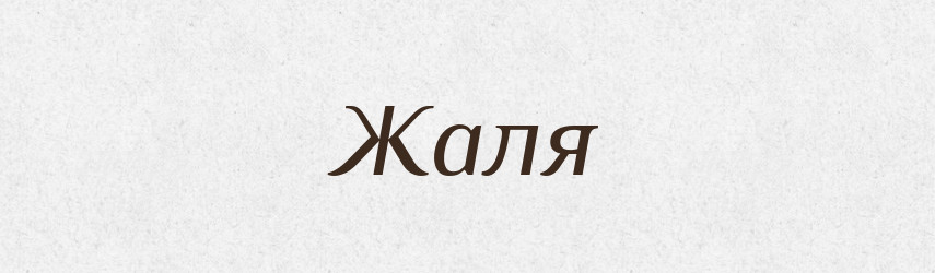 Жаля — Великий тлумачний словник сучасної української мови