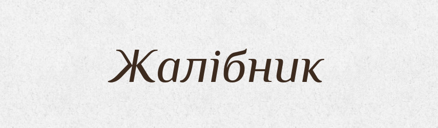 Жалібник — Великий тлумачний словник сучасної української мови