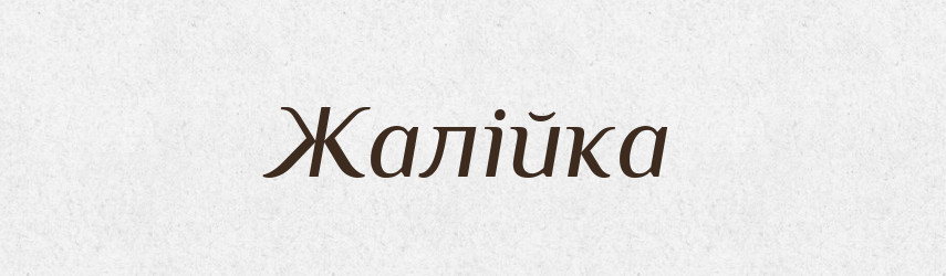Жалійка — Великий тлумачний словник сучасної української мови