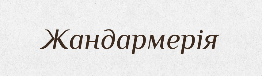 Жандармерія — Великий тлумачний словник сучасної української мови