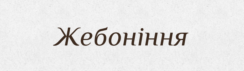 Жебоніння — Великий тлумачний словник сучасної української мови