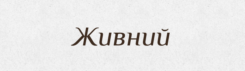 Живний — Великий тлумачний словник сучасної української мови