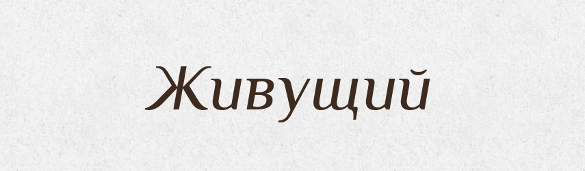 Живущий — Великий тлумачний словник сучасної української мови
