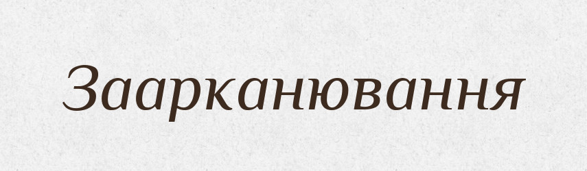 Заарканювання — Великий тлумачний словник сучасної української мови