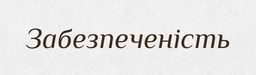 Забезпеченість — Великий тлумачний словник сучасної української мови