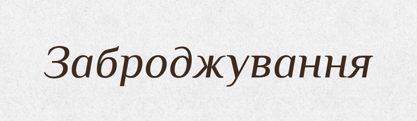 Заброджування — Великий тлумачний словник сучасної української мови